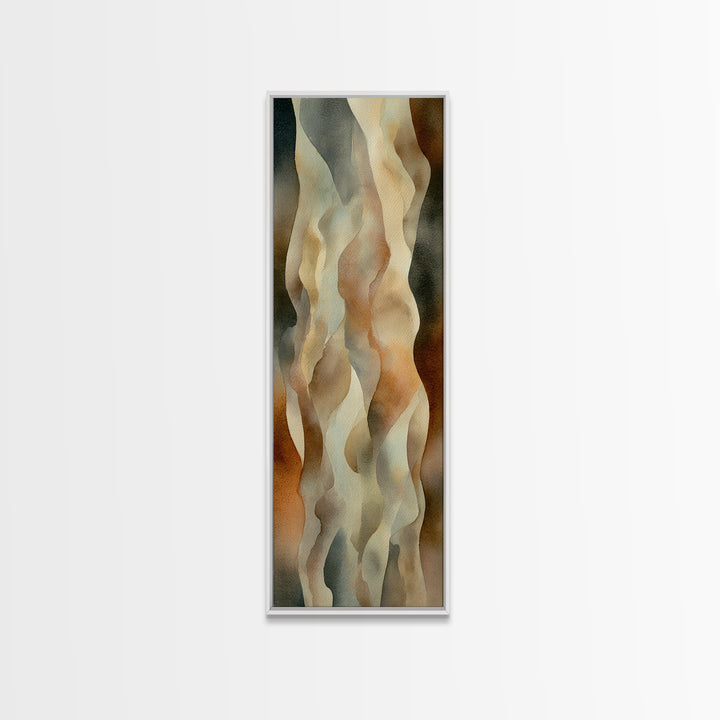 Minimal Face with Closed Eyes and Flowers Framed Canvas Print, Spa Art, Minimalist Art, Spa Decor, Fine Art, Serenity, SPA-1x3-31