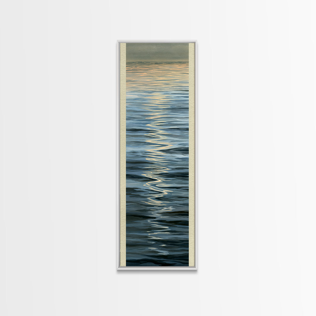 Abstract Water Ripples Canvas Print, Spa Art, Neutral Decor, Spa Decor, Fine Art, Serenity, Home Decor, Wall Decor, SPA-1x3-42