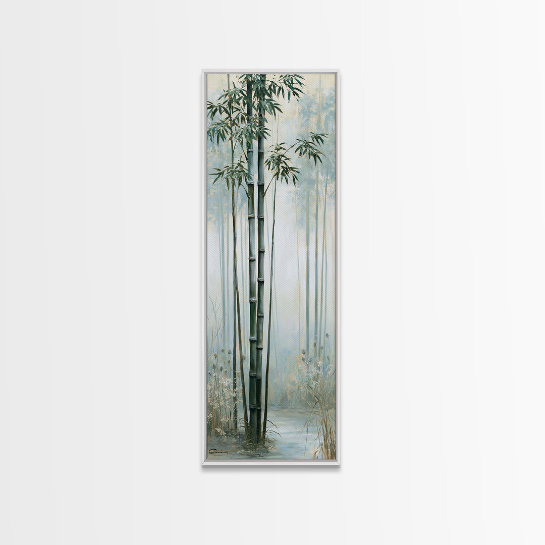 Misty Bamboo Forest Canvas Print, Spa Art, Printable Art, Spa Decor, Fine Art, Serenity, Fine Art Photography, Animal Art, SPA-1x3-65