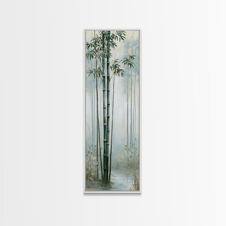 Misty Bamboo Forest Canvas Print, Spa Art, Printable Art, Spa Decor, Fine Art, Serenity, Fine Art Photography, Animal Art, SPA-1x3-65