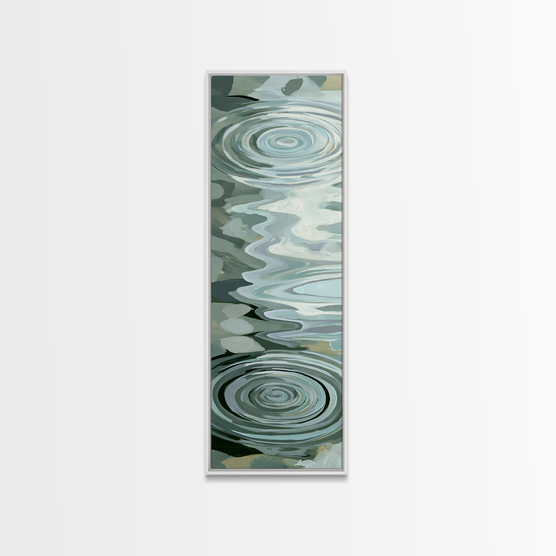 Abstract Water Ripples Canvas Print, Spa Art, Wall Art, Spa Decor, Abstract Art, Serenity, Dog Wall Art, Abstract Print, SPA-1x3-90