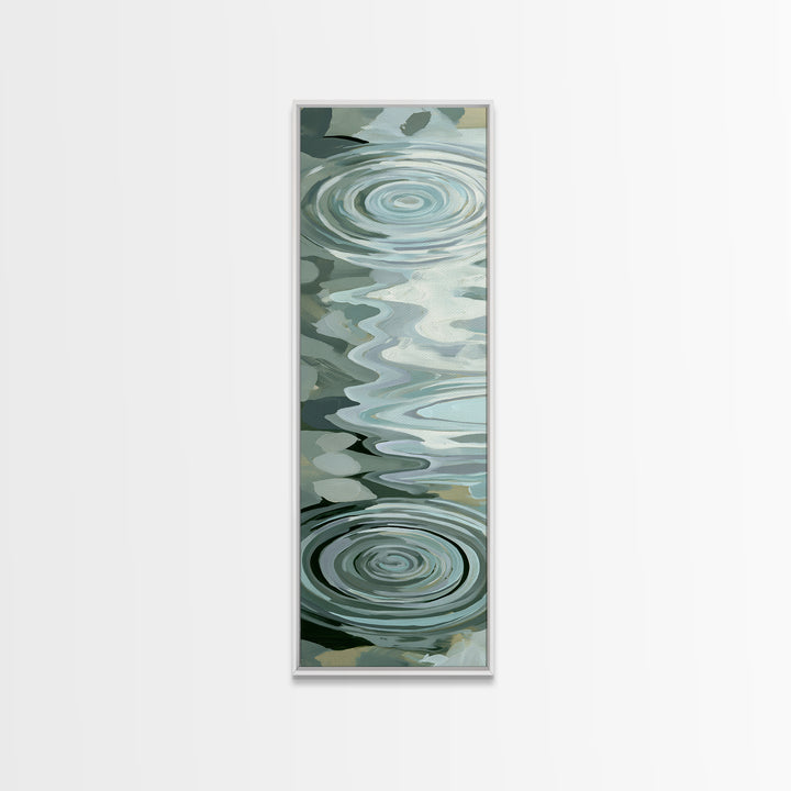 Abstract Water Ripples Canvas Print, Spa Art, Wall Art, Spa Decor, Abstract Art, Serenity, Dog Wall Art, Abstract Print, SPA-1x3-90