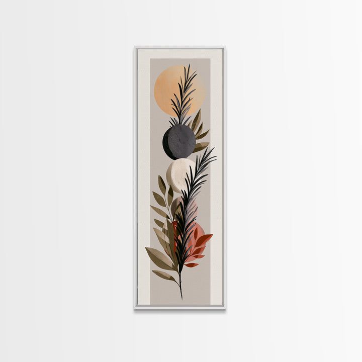Botanical Herbal Arrangement Canvas Print, Spa Art, Room Decor, Spa Decor, Fine Art, Serenity, Nature Prints, Travel Poster, SPA-1x3-98