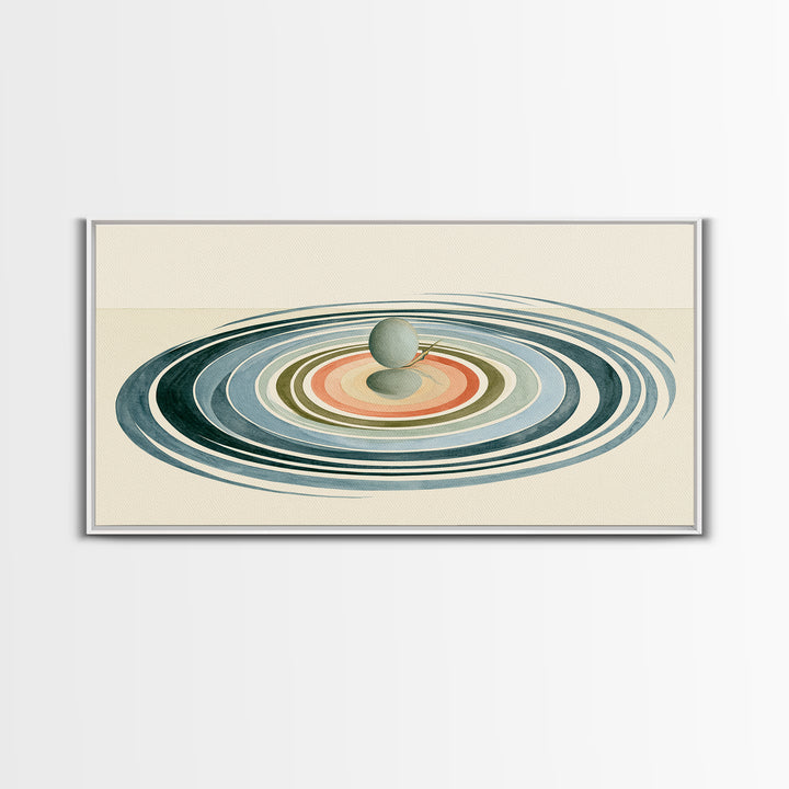 Abstract Water Ripples Canvas Print, Spa Art, Textured Painting, Spa Decor, Fine Art, Serenity, Travel Poster, Contemporary Art, SPA-2x1-26