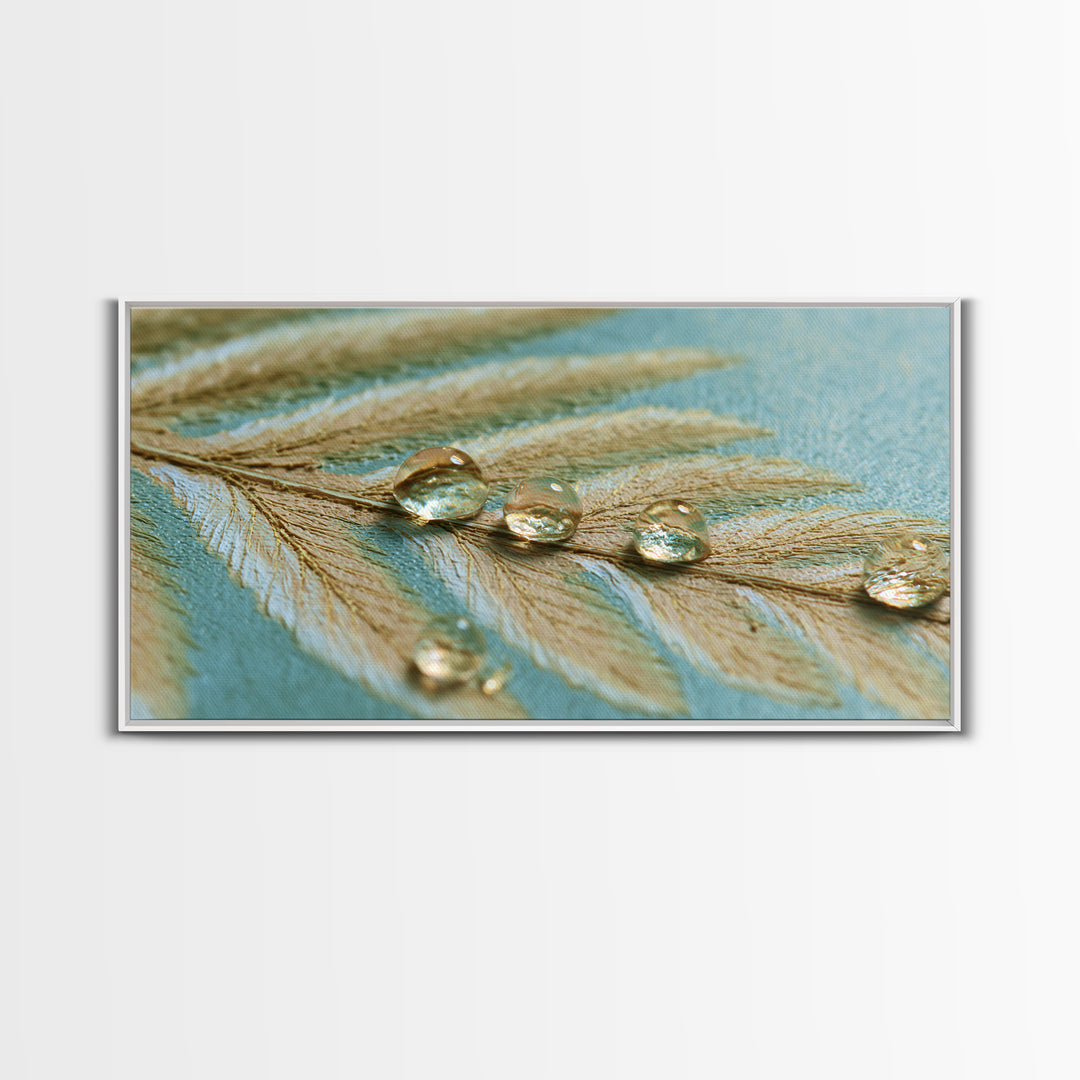 Fern Leaf Closeup Canvas Print, Spa Art, Abstract, Spa Decor, Fine Art, Serenity, City Art, Spa Wall Art, Teen Girl Room Decor, SPA-2x1-31