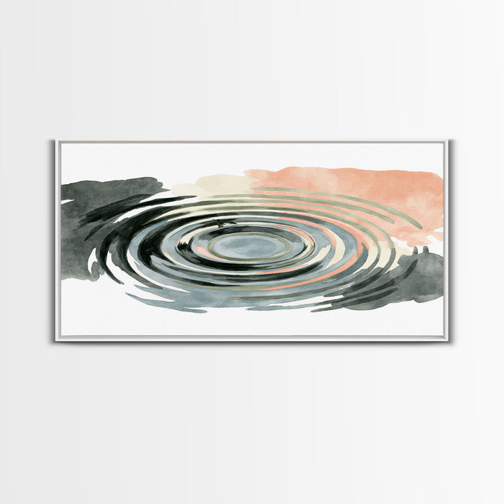 Abstract Water Ripples Canvas Print, Spa Art, Nature Prints, Spa Decor, Abstract Art, Serenity, Dog Groomer Gifts, Salon Decor, SPA-2x1-98