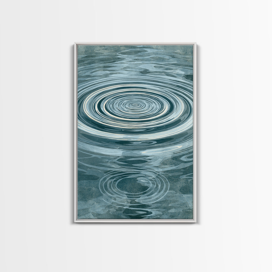 Abstract Water Ripples Canvas Print, Spa Art, Wall Art, Spa Decor, Abstract Art, Serenity, Dog Wall Art, Abstract Print, SPA-2x3-14