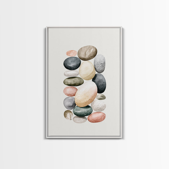 Pebble Texture Abstract Canvas Print, Spa Art, Wall Art Print, Spa Decor, Abstract Art, Serenity, Animal Art, Modern Home Decor, SPA-2x3-23