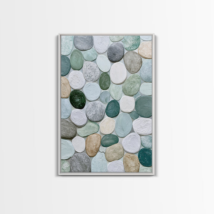 Pebble Texture Abstract Canvas Print, Spa Art, Fine Art Photography, Spa Decor, Fine Art, Serenity, Wildlife Wall Art, SPA-2x3-71