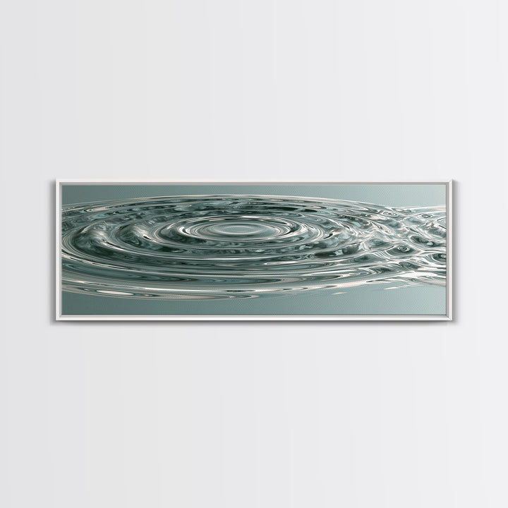 Abstract Water Ripples Canvas Print, Spa Art, Fashion Wall Art, Spa Decor, Abstract Art, Serenity, Modern Decor, Fine Art Print, SPA-3x1-46