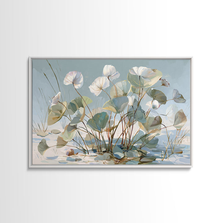 Sage and Ivory Geometric Calm Composition Canvas Print, Spa Art, Fashion Wall Art, Spa Decor, Abstract Art, Serenity, SPA-3x2-1