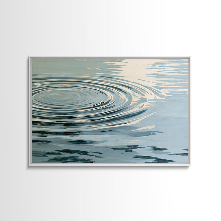 Abstract Water Ripples Framed Canvas Print, Spa Art, Fine Art Photography, Spa Decor, Fine Art, Serenity, Wildlife Wall Art, SPA-3x2-10