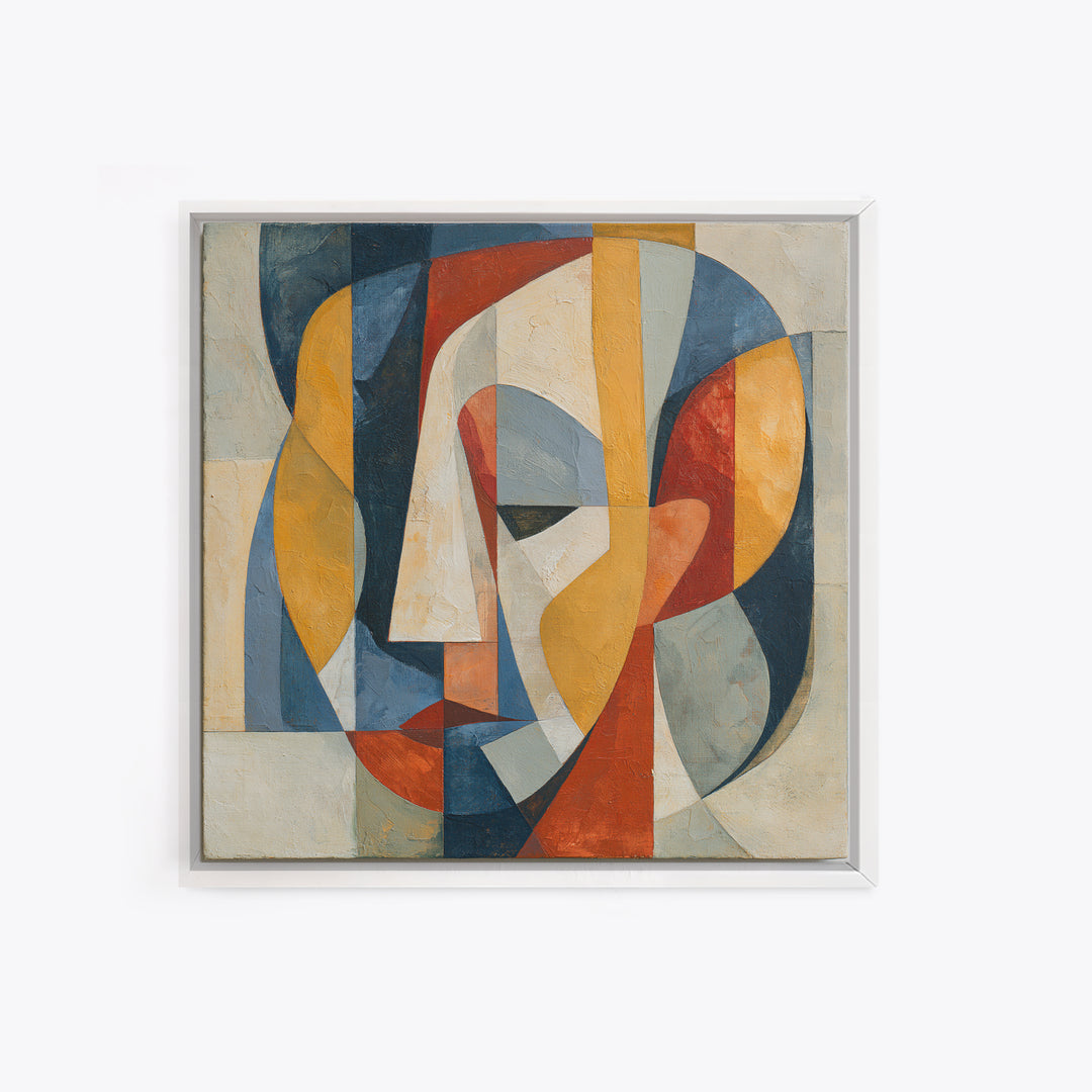 Abstract Aura Portrait Framed Canvas Print, Spiritual Art, Canvas Wall Art, Living Room Decor, Fine Art, Spirit, SPI-1x1-16