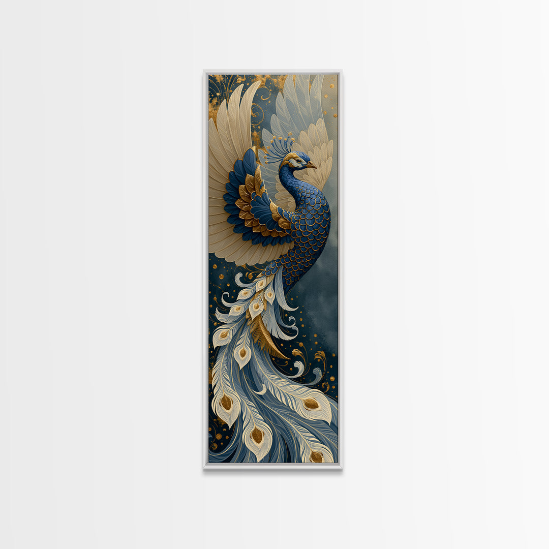 Phoenix Rising as Renewal Symbol Framed Canvas Print, Spiritual Art, Printable Wall Art, Living Room Decor, Fine Art, Spirit, SPI-1x3-71