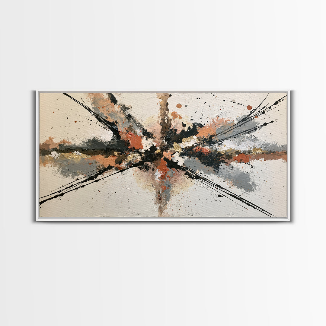 Abstract Aura Portrait Framed Canvas Print, Spiritual Art, Boho Wall Art, Living Room Decor, Fine Art, Spirit, Modern Decor, SPI-2x1-84
