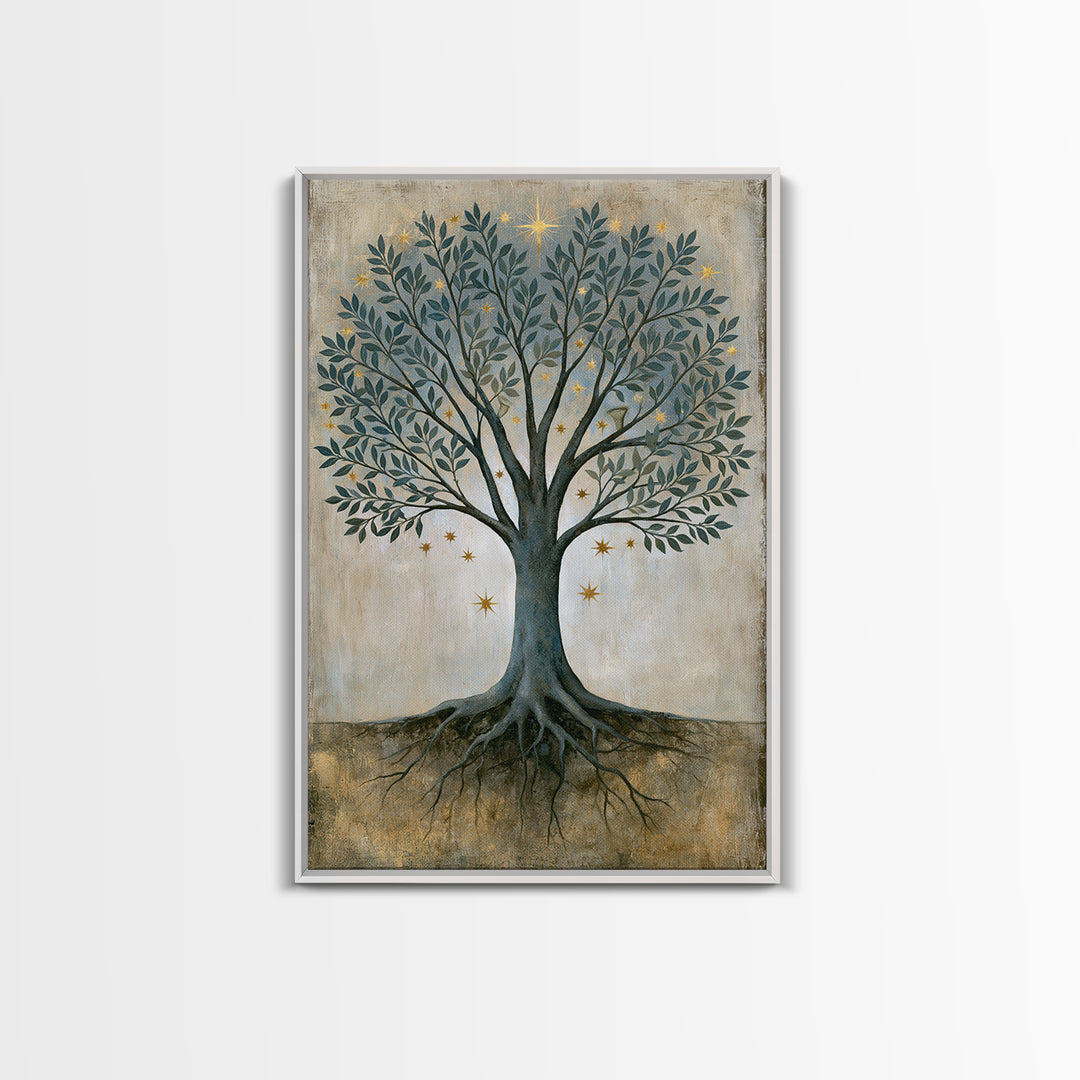Tree of Life Canvas Print, Spiritual Art, Printable Wall Art, Living Room Decor, Fine Art, Spirit, African American Art, SPI-2x3-10