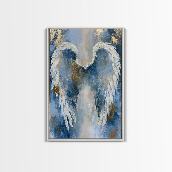 Angel Wings Emerging from Warm Light Canvas Print, Spiritual Art, Canvas Painting, Living Room Decor, Fine Art, Spirit, SPI-2x3-9