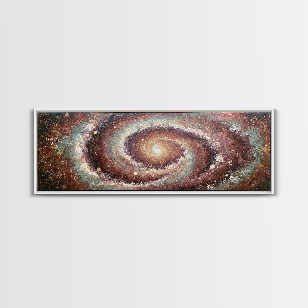 Spiral Galaxy as Soul Journey Metaphor Canvas Print, Spiritual Art, Minimalist Wall Art, Living Room Decor, Fine Art, Spirit, SPI-3x1-38