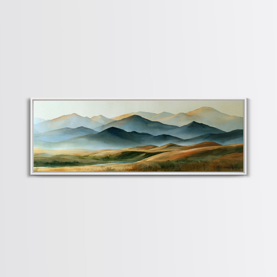Mountain Sunrise as Awakening Symbol Canvas Print, Spiritual Art, Home Decor, Living Room Decor, Fine Art, Spirit, Wallart, SPI-3x1-85