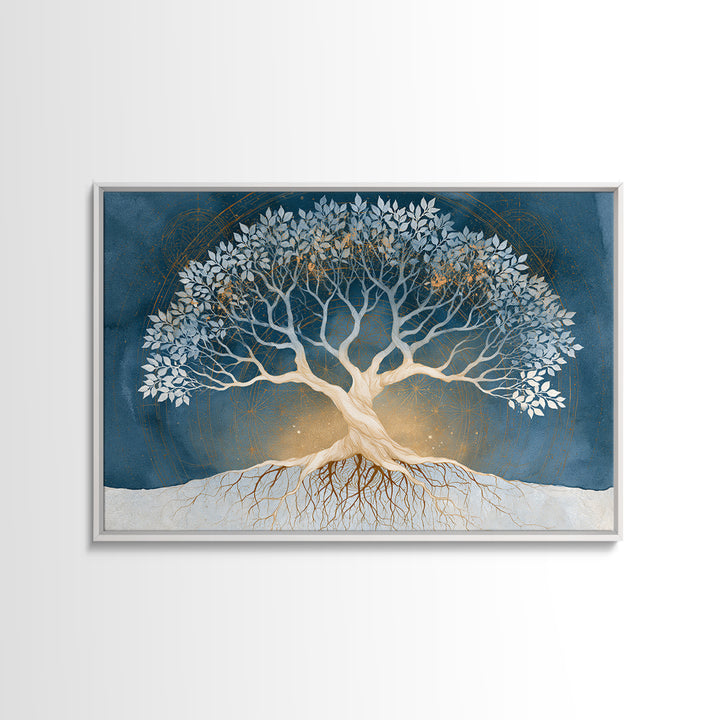 Tree of Life Framed Canvas Print, Spiritual Art, Contemporary Art, Living Room Decor, Fine Art, Spirit, Minimalist Decor, SPI-3x2-6