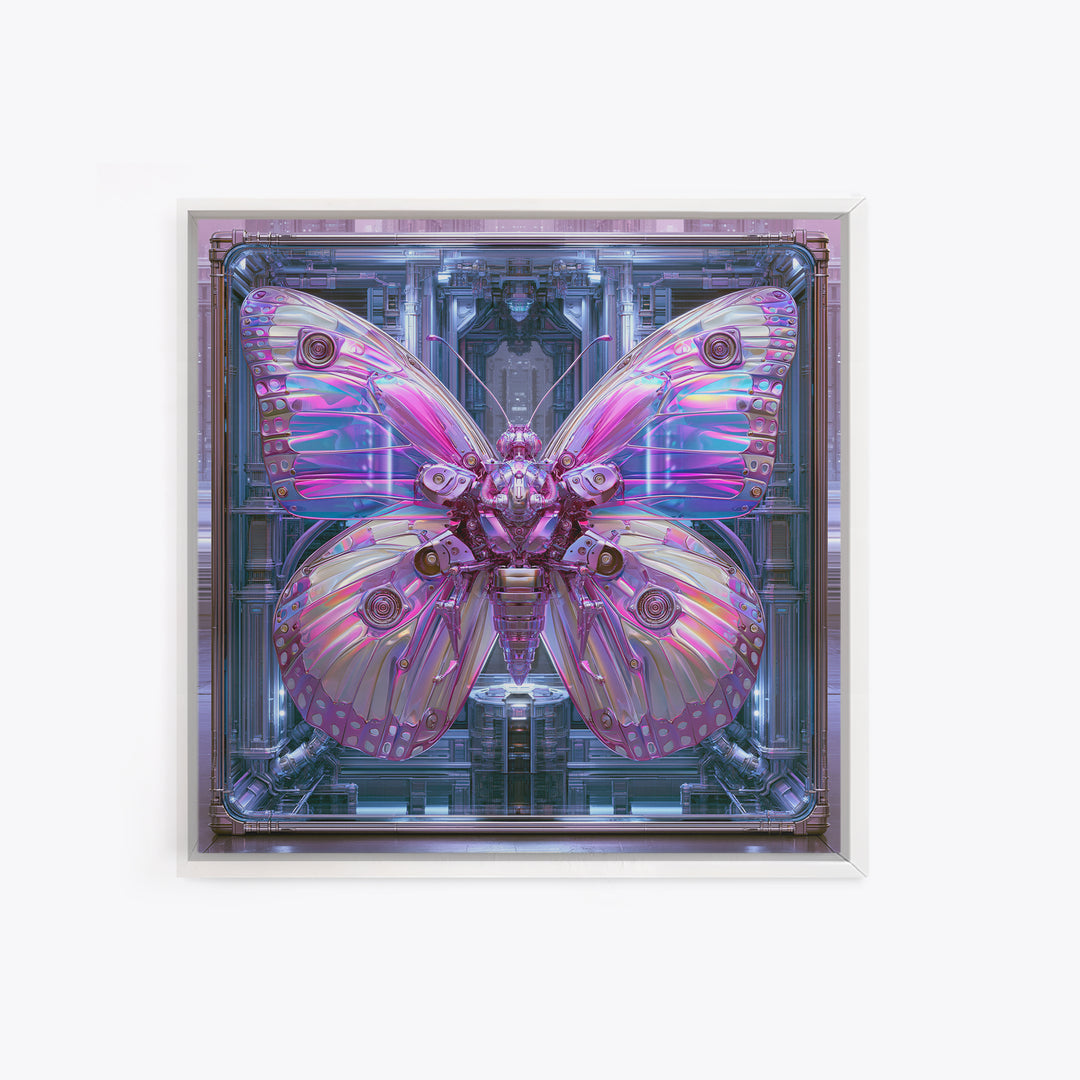 Mechanical Butterfly Specimen Canvas Print, Steampunk Art, Retro Decor, Living Room Decor, Fine Art, Mechanic, Luxury Decor, STE-1x1-14
