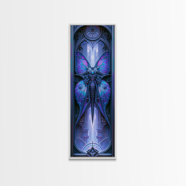 Mechanical Butterfly Specimen Canvas Print, Steampunk Art, Man Cave Decor, Living Room Decor, Fine Art, Mechanic, STE-1x3-2