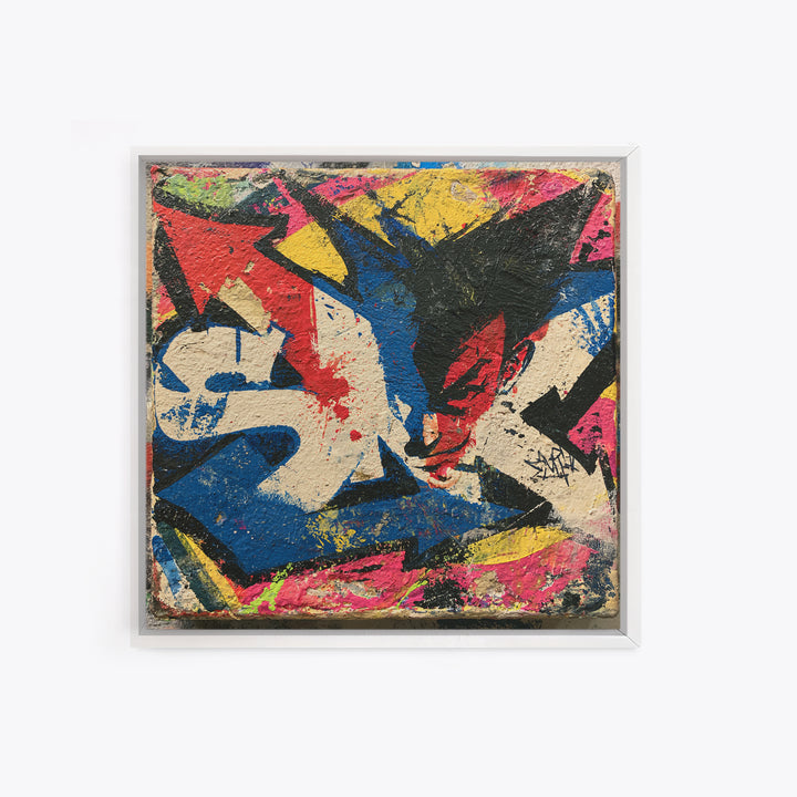 Wildstyle Arrows and Abstract Letter Forms Without Canvas Print, Street Art, Gallery Decor, Living Room Decor, Fine Art, Urban, STR-1x1-17