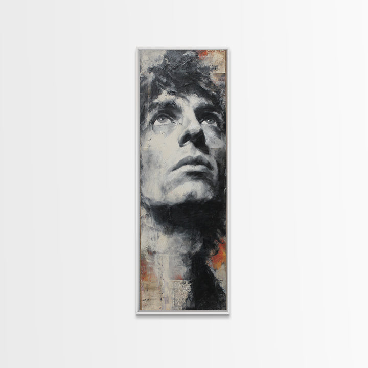 Brick Wall Texture Framed Canvas Print, Street Art, Abstract Painting, Living Room Decor, Abstract Art, Urban, Gallery Decor, STR-1x3-64