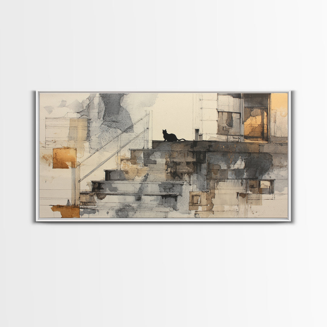 Brick Wall Texture Framed Canvas Print, Street Art, Bar Art, Living Room Decor, Urban, Fine Art Print, Statement Artwork, STR-2x1-96