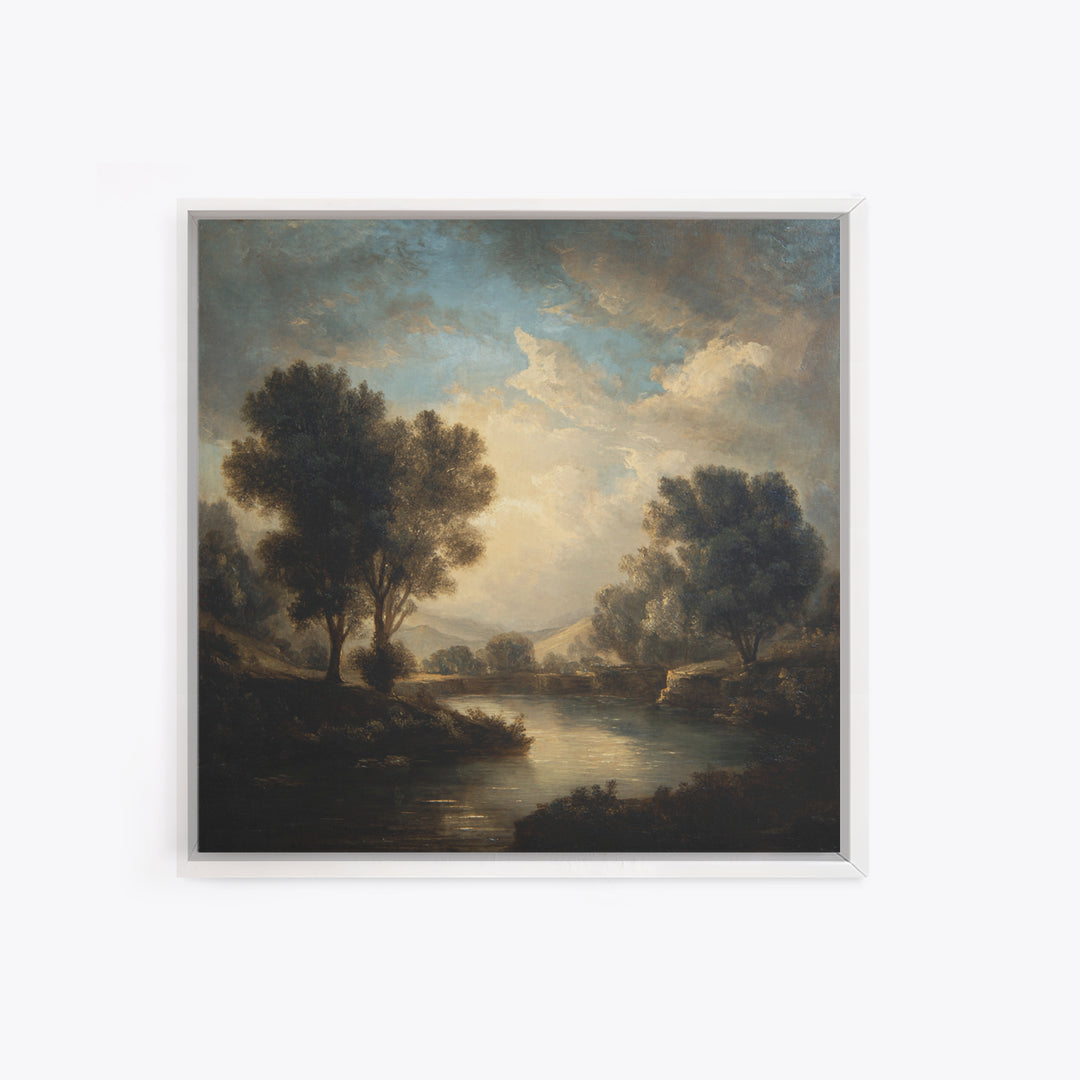Classic Oil Painted Landscape Canvas Print, Traditional Art, Room Decor, Living Room Decor, Fine Art, Classic, Digital Art, TRA-1x1-49