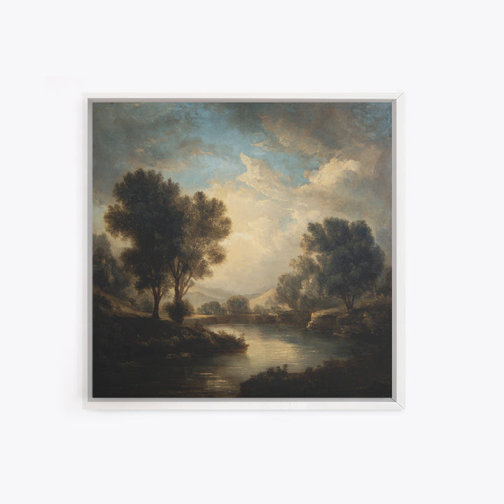 Classic Oil Painted Landscape Canvas Print, Traditional Art, Room Decor, Living Room Decor, Fine Art, Classic, Digital Art, TRA-1x1-49