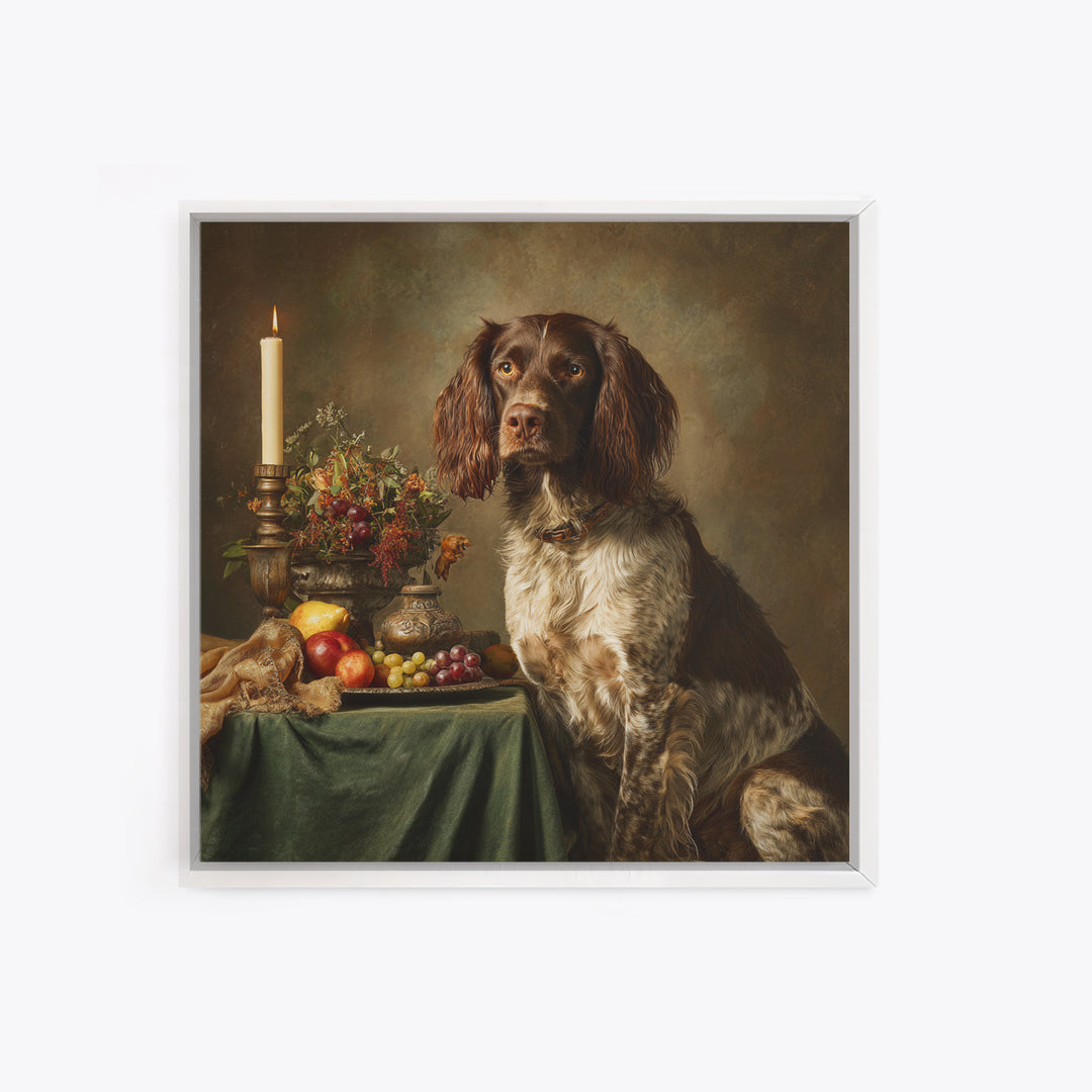 Hunting Dog Portrait Canvas Print, Traditional Art, Custom Art, Living Room Decor, Classic, Modern Decor, Fine Art Print, TRA-1x1-60