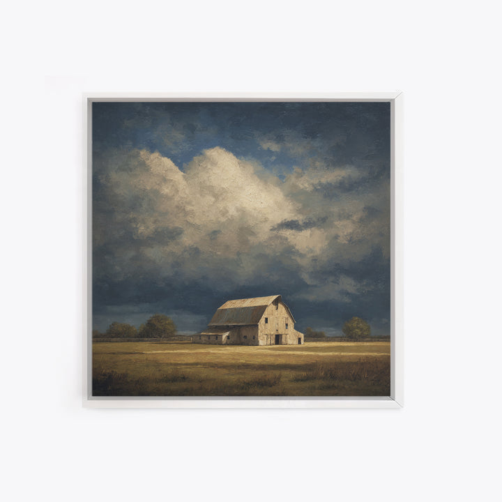 Barn and Farmland Canvas Print, Traditional Art, Fine Art Print, Living Room Decor, Fine Art, Classic, Wall Decor, Painting, TRA-1x1-95