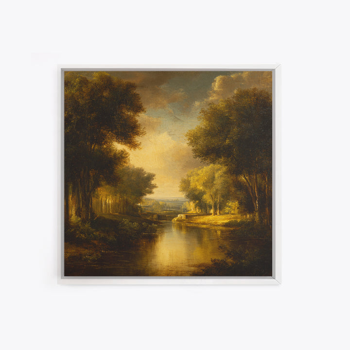 Classic Oil Painted Landscape Canvas Print, Traditional Art, Art Print, Living Room Decor, Fine Art, Classic, Custom Art, TRA-1x1-97