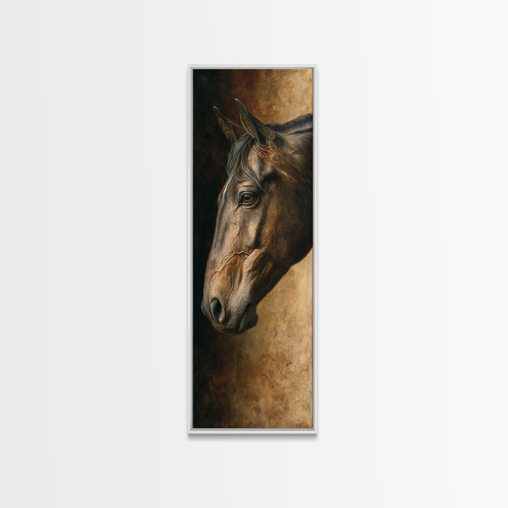 Realistic Horse Portrait Canvas Print, Traditional Art, Art Commissions, Living Room Decor, Fine Art, Classic, Pokemon Poster, TRA-1x3-39