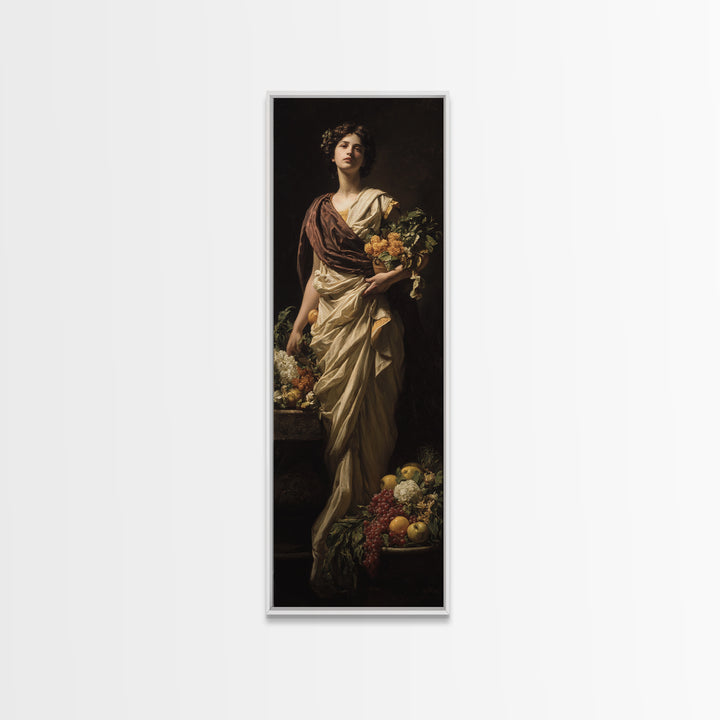 Classical Portrait with Dignified Lighting Canvas Print, Traditional Art, Digital Art, Living Room Decor, Fine Art, Classic, TRA-1x3-44