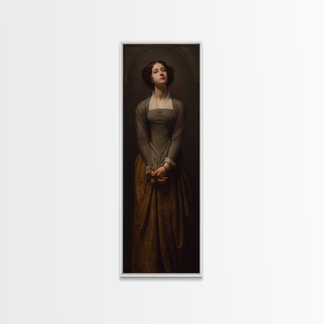 Classical Portrait with Dignified Lighting Canvas Print, Traditional Art, Canvas Print, Living Room Decor, Oil Painting, TRA-1x3-68