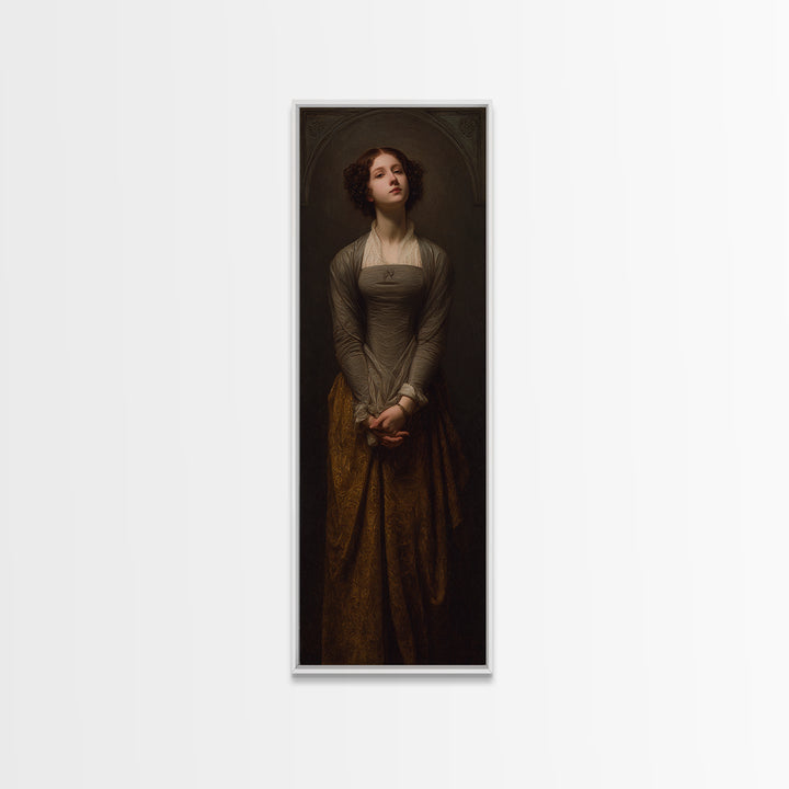 Classical Portrait with Dignified Lighting Canvas Print, Traditional Art, Canvas Print, Living Room Decor, Oil Painting, TRA-1x3-68