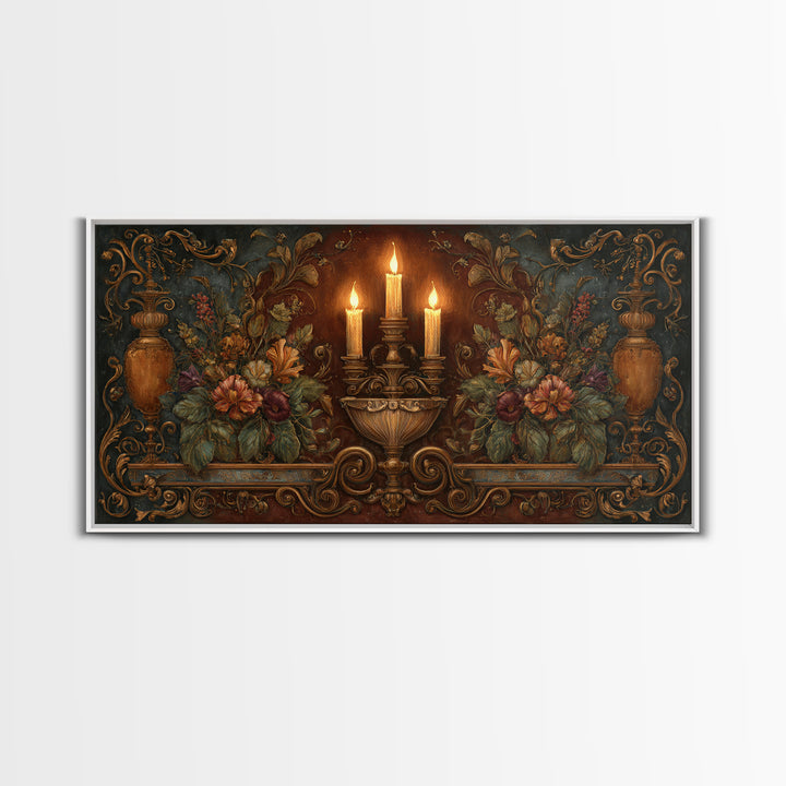 Ship at Sea Framed Canvas Print, Traditional Art, Contemporary Art, Living Room Decor, Fine Art, Classic, Wall Hanging, TRA-2x1-10