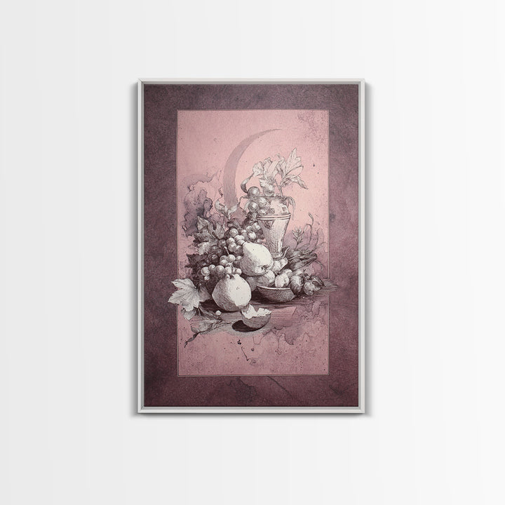 Elegant Nude Figure Study Framed Canvas Print, Traditional Art, Minimalist Decor, Living Room Decor, Fine Art, Classic, TRA-2x3-30