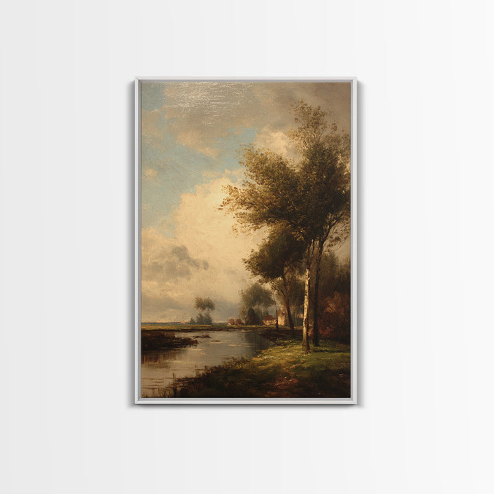 Classic Oil Painted Landscape Canvas Print, Traditional Art, Furry Art, Living Room Decor, Fine Art, Classic, Fine Art Print, TRA-2x3-81