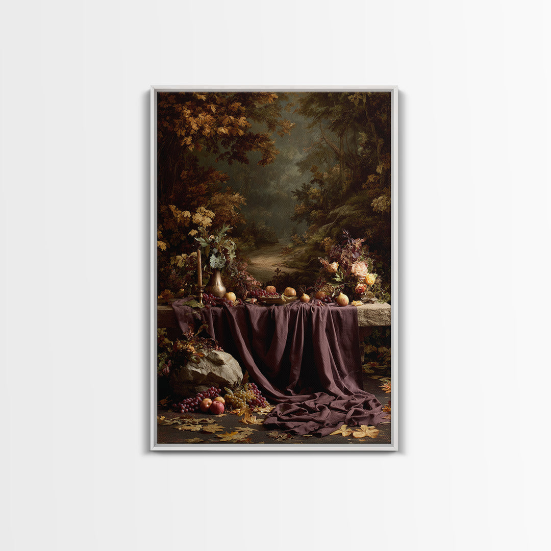 Autumn Forest Road Canvas Print, Traditional Art, Japanese Art, Living Room Decor, Classic, Gallery Decor, Neutral Decor, TRA-2x3-96