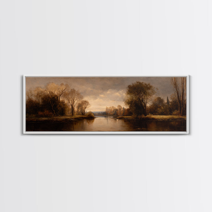 Classic Oil Painted Landscape Canvas Print, Traditional Art, Pokemon Poster, Living Room Decor, Watercolor Art, Classic, TRA-3x1-65