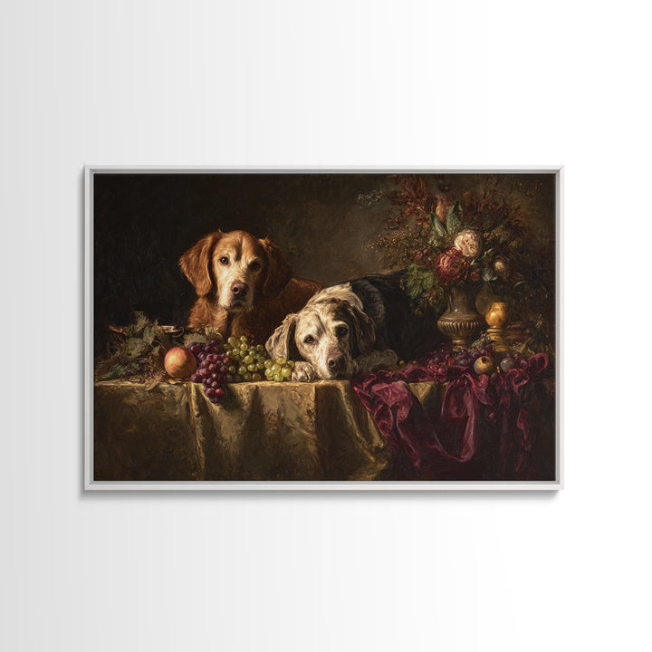 Hunting Dog Portrait Canvas Print, Traditional Art, Art, Living Room Decor, Fine Art, Classic, Printable Art, Art Commissions, TRA-3x2-88