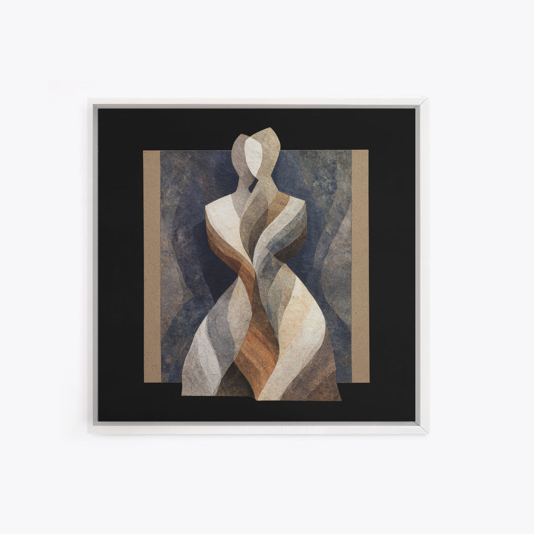 Carved Wood Figure Canvas Print, Tribal Art, Home Decor, Living Room Decor, Fine Art, Tribal, African Art, African Wall Art, TRI-1x1-45