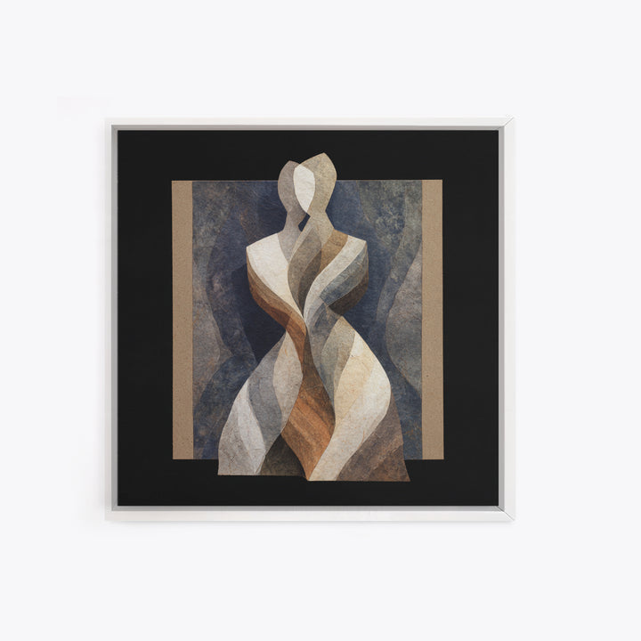 Carved Wood Figure Canvas Print, Tribal Art, Home Decor, Living Room Decor, Fine Art, Tribal, African Art, African Wall Art, TRI-1x1-45