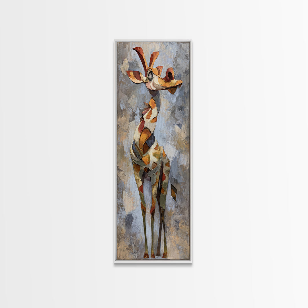 Stylized Animal Totem Canvas Print, Tribal Art, Unique Wall Art, Living Room Decor, Watercolor Art, Tribal, Abstract Print, TRI-1x3-16