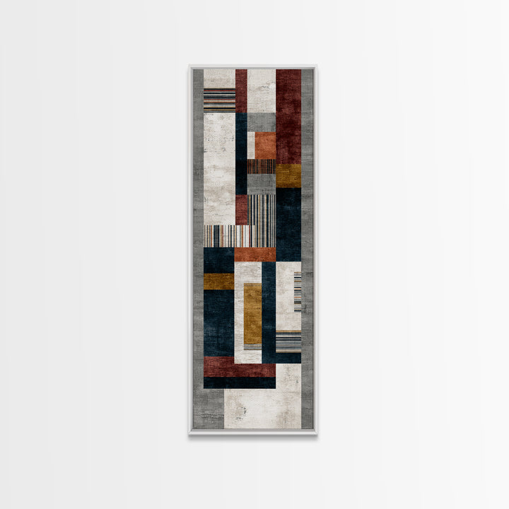 Geometric Border Design by Global Textiles Canvas Print, Tribal Art, African Art, Living Room Decor, Fine Art, Tribal, TRI-1x3-32