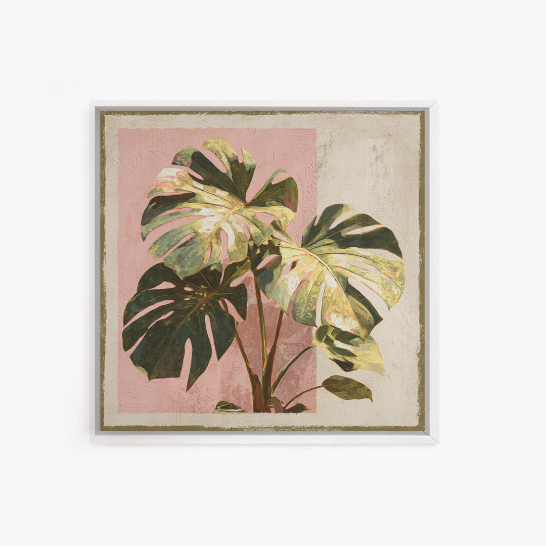 Lush Monstera Leaves Canvas Print, Tropical Art, Room Decor, Living Room Decor, Fine Art, Tropic, Printable, Printable Wall Art, TRO-1x1-25