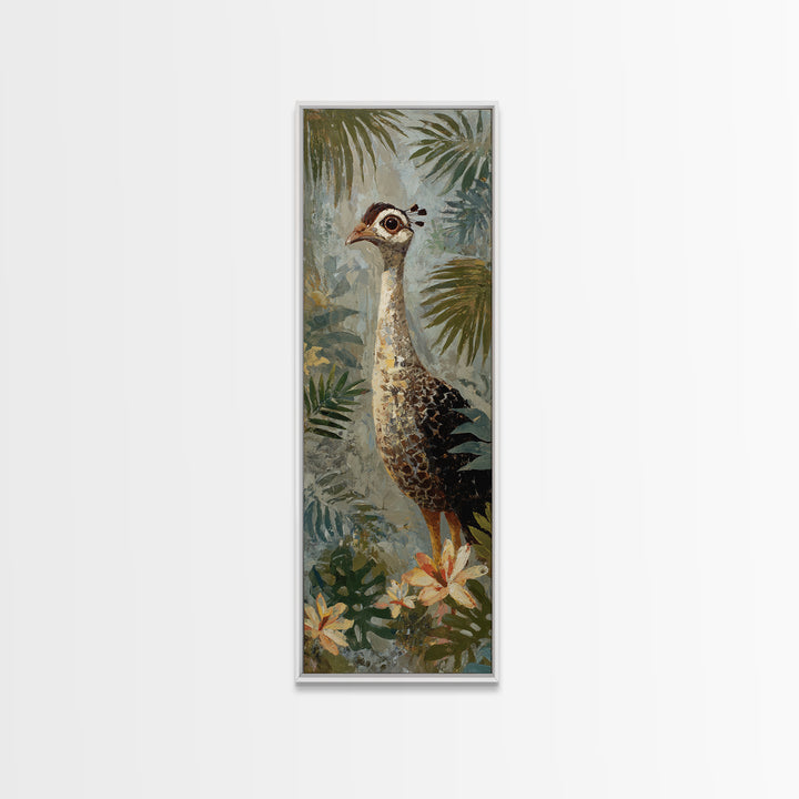 Colorful Jungle Bird Pattern Canvas Print, Tropical Art, Set of 3 Prints, Living Room Decor, Fine Art, Tropic, Botanical Art, TRO-1x3-56